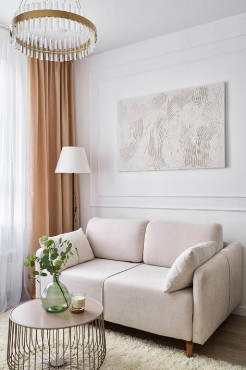 Интерьер однокомнатной квартиры 34, 5 кв. 05