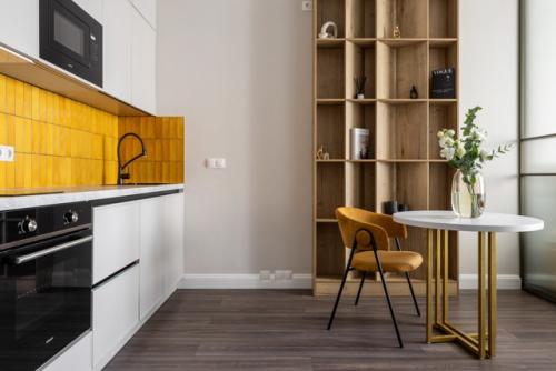 Интерьер квартиры - студии 29 м 2 в ЖК любовь и голуби в Москве. 02