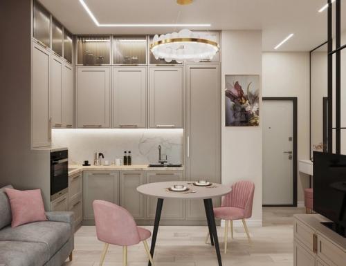 Очень интересный интерьер небольшой квартиры. 01