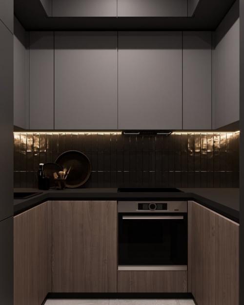 Проект кухни - гостиной 16 кв. 03