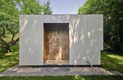 Дача своими руками: фанера снаружи и внутри, наливные полы, листовой пластик HPL на фасаде. 02