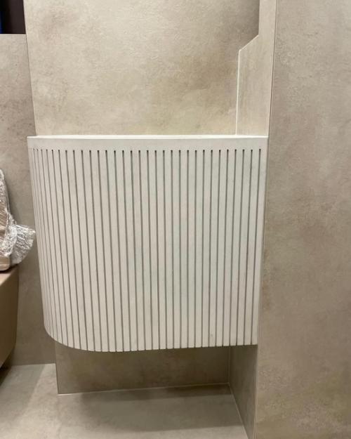 Оригинальный дизайн для ванной: раковина с тумбой из бетона! 02