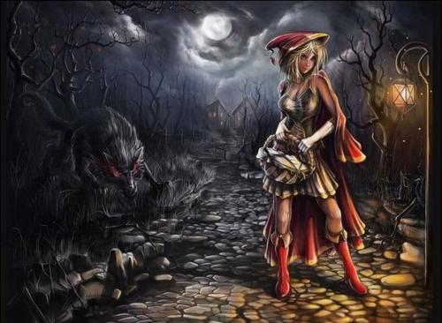 Сказка на ночь. 

Красная шапочка.

