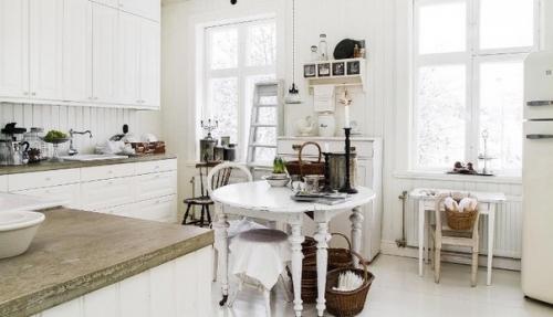 Стильный интерьер дома с винтажными элементами. 06