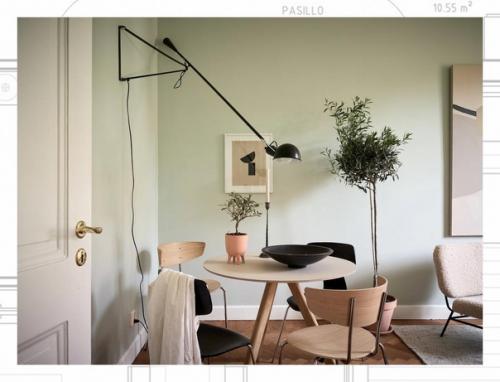 Маленькая двушка в пастельных тонах в Швеции (46 кв. 02