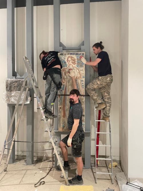 Как мы мозаичные панно для кинотеатра Первомайский реставрировали. 07