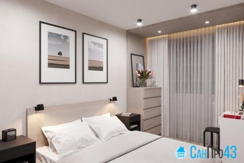 Разработали дизайн - проект спальни площадью 10 кв.