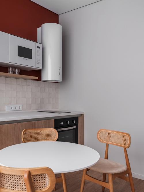 Интерьер однокомнатной квартиры 34 м 2 в ЖК серебряный фонтан в Москве. 03