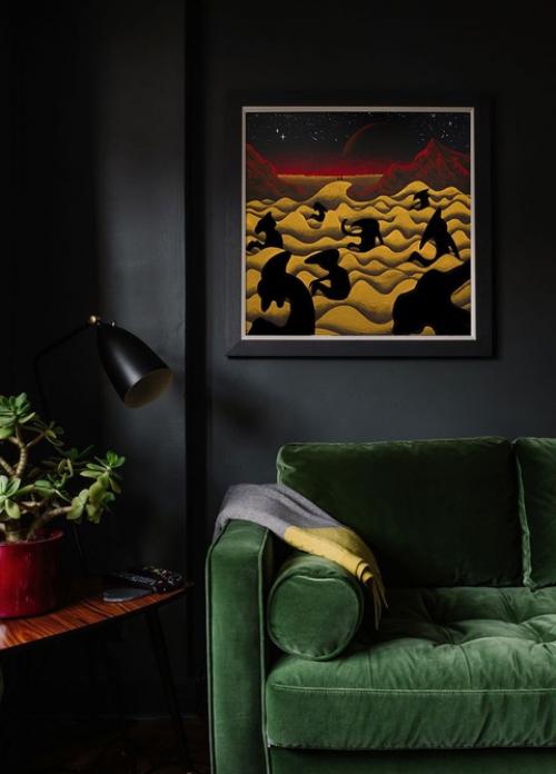 Темная стена в интерьере - это скорее какое-то экстравагантное исключение, чем правило. 05