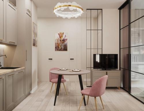 Очень интересный интерьер небольшой квартиры. 02