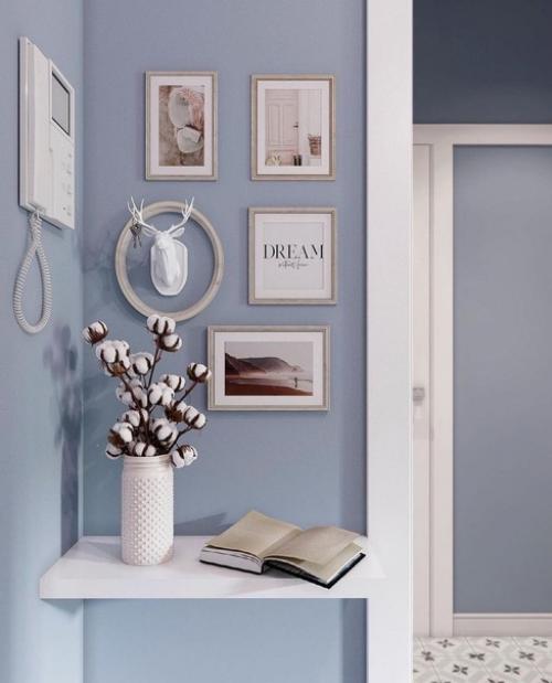 Виктория гo лова представляет вам частичку интерьера квартиры в прекрасном нежно-голубом стиле. 01