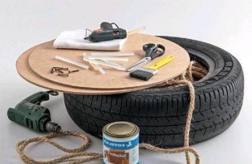 Дачный пуф своими руками и из подручных материалов? 01