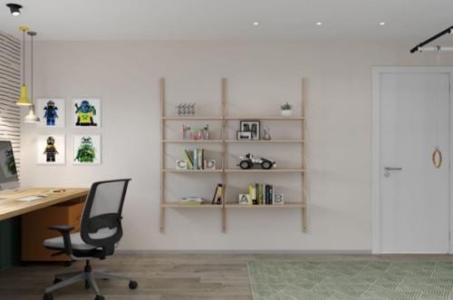 Функциональный минимализм в интерьере детской комнаты для 6-летнего мальчугана. 03