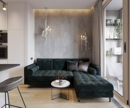 Дизайн - проект кухни - гостиной 15 кв. 02