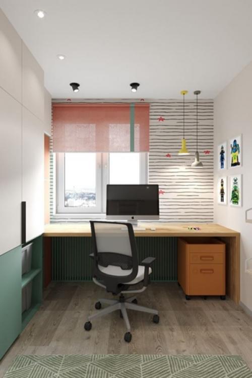 Функциональный минимализм в интерьере детской комнаты для 6-летнего мальчугана. 02