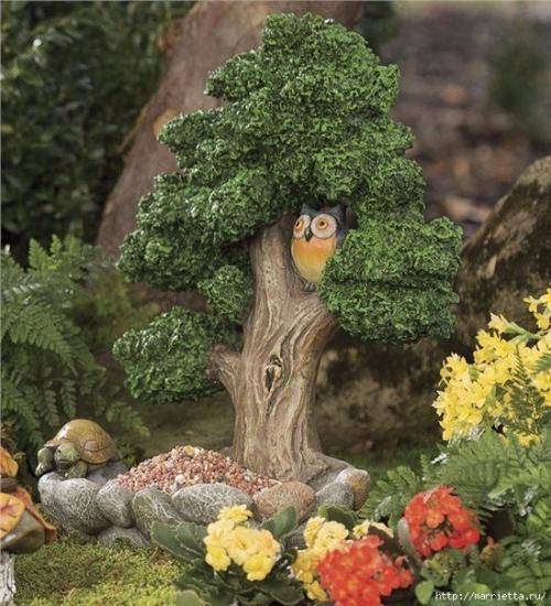 Миниатюрные скульптуры для волшебного сада. 08