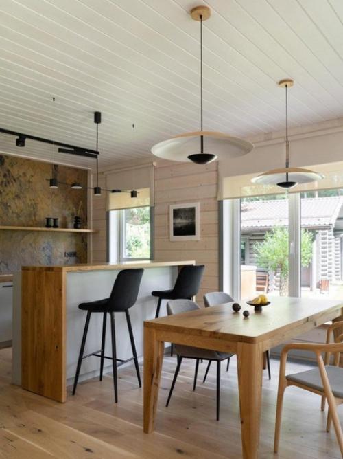 Интерьер частного дома, от которого как-то веет мужским началом. 01