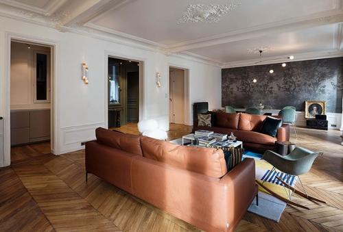 Неувядаемая классика: благородные тона в интерьере апартаментов в Париже. 02