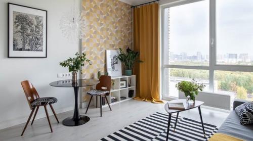 Яркий интерьер квартиры площадью 25 кв. 06