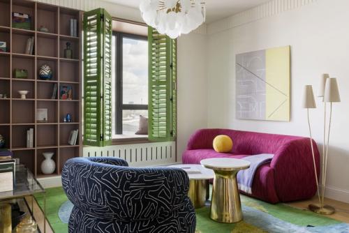 Яркий интерьер квартиры 52, 6 кв. 01