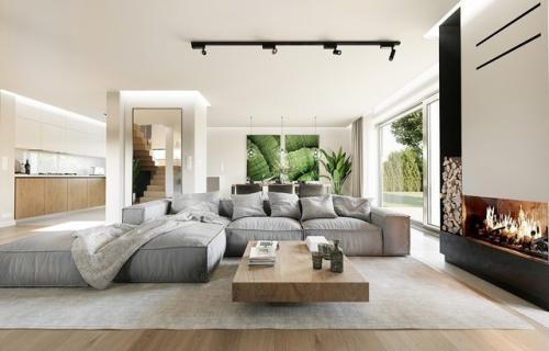 Эскизный проект одноэтажного загородного дома с мансардой. 04