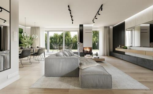 Эскизный проект одноэтажного загородного дома с мансардой. 05