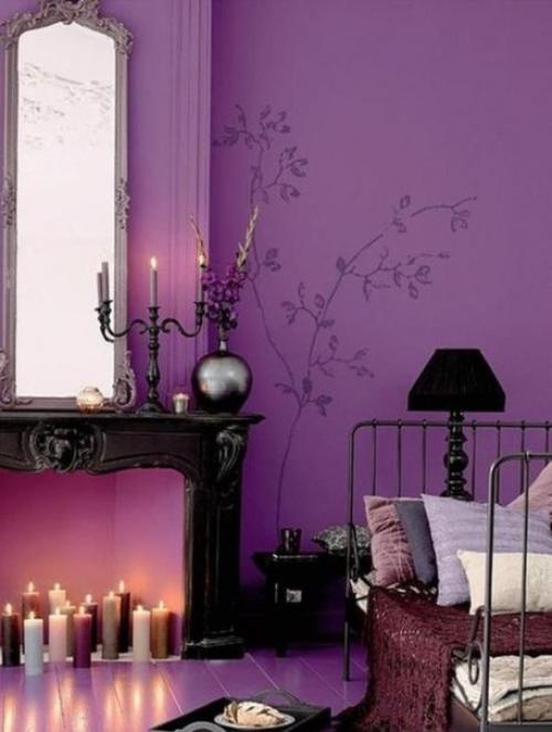 Фиолетовый цвет яркий и холодный, его нельзя использовать в интерьере. 02 Фиолетовый цвет яркий и холодный, его нельзя использовать в интерьере. 02