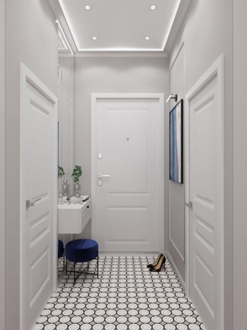 Проект квартиры - студии 30 кв. 07