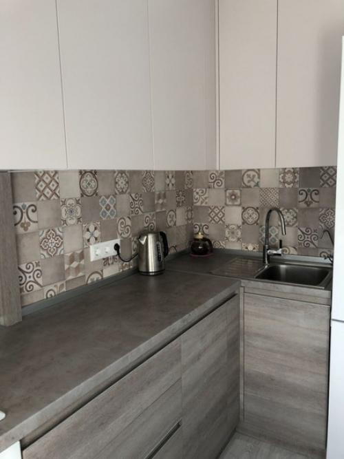 Сделали ремонт с папой на кухне. 01