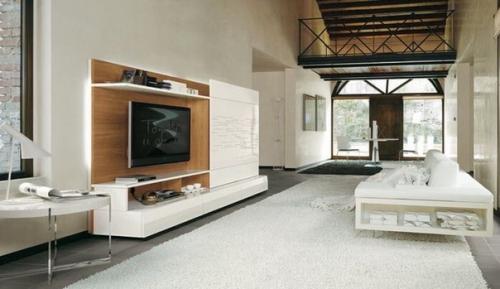 Тв - зона в гостиной. 03