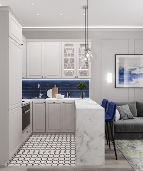 Проект квартиры - студии 30 кв. 02