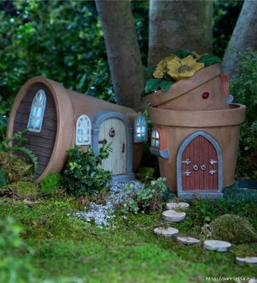 Миниатюрные скульптуры для волшебного сада. 09