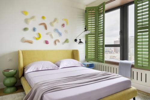 Яркий интерьер квартиры 52, 6 кв. 09