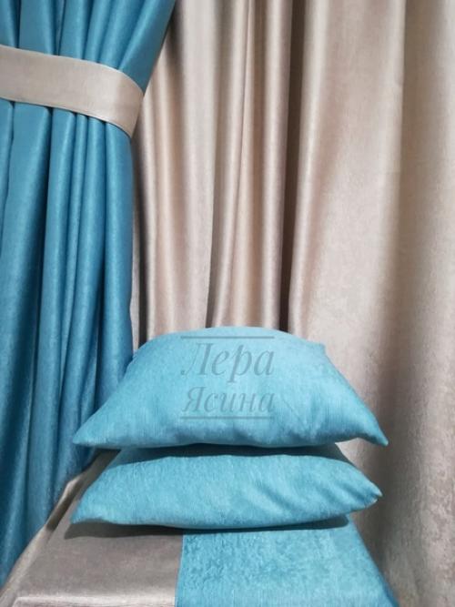 Комплект в спальню в красивых оттенках - жемчужно - бежевый и бирюза для Наташи М, орда. 03