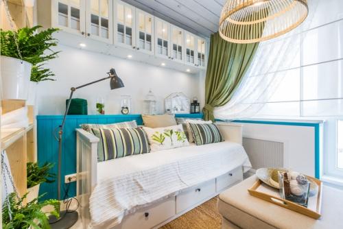 Пример обустройства гостиной - спальни из тв - программы Школа Ремонта. 01