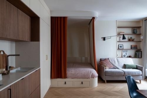 Парижская квартира - студия площадью 30 кв. 01