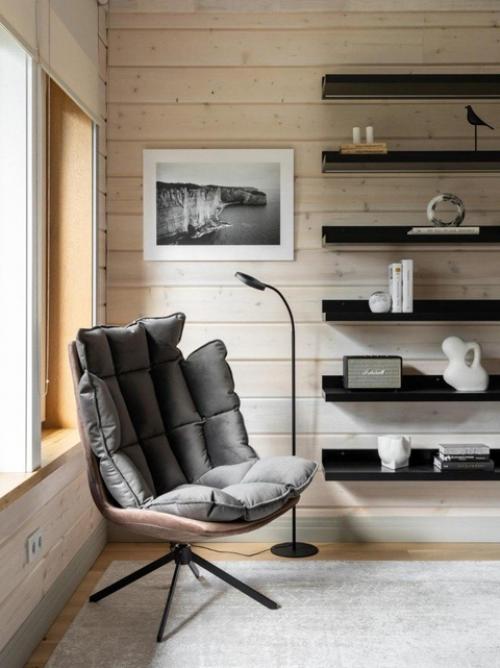 Интерьер частного дома, от которого как-то веет мужским началом. 06