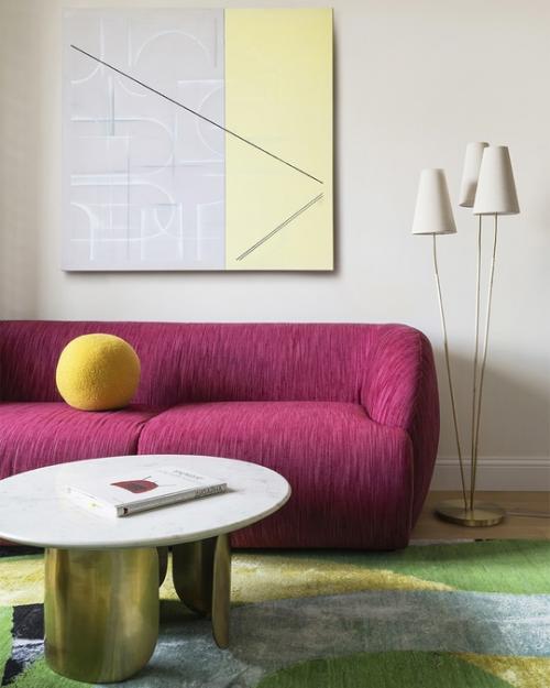 Яркий интерьер квартиры 52, 6 кв. 02