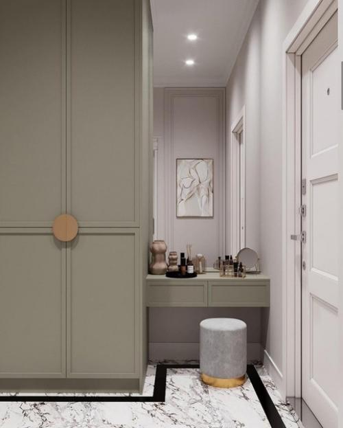 Шикарный интерьер прихожей. 01