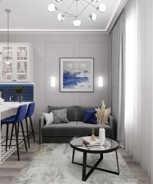 Проект квартиры - студии 30 кв. 03