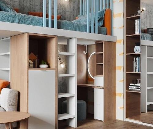 Очень яркая и необычная детская комната. 01