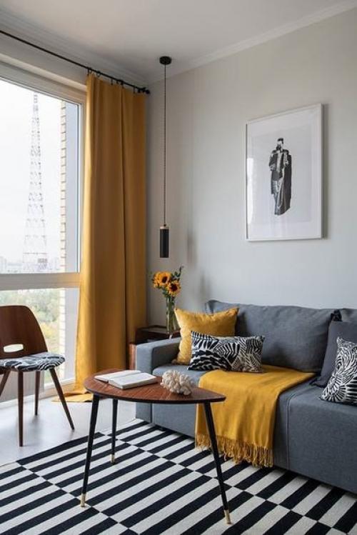 Яркий интерьер квартиры площадью 25 кв. 02