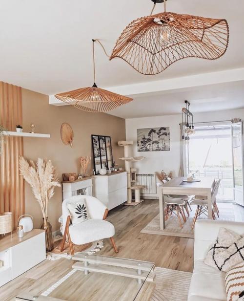 Приятный скандинавский интерьер загородного дома. 09