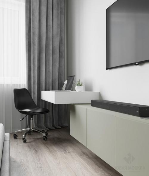 Квартира с нестандартной планировкой кухни - гостиной заставила поломать голову. 07