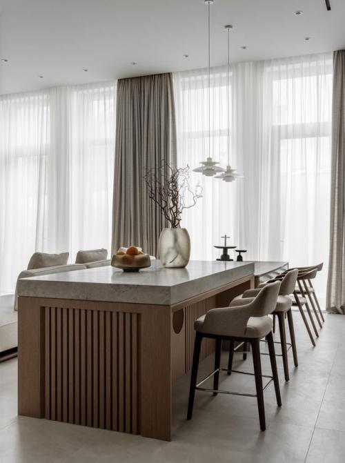 Дерево, авторская мебель и искусство - интерьер с акцентом на детали. 08