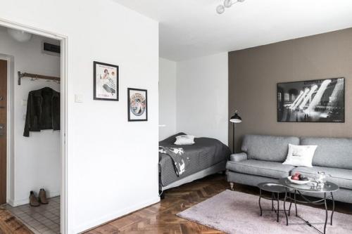 Крохотная шведская студия площадью 24 кв. 05