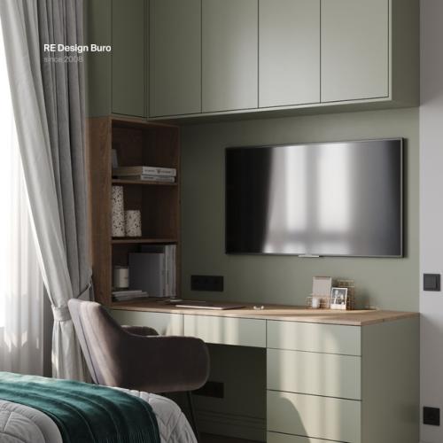 Дизайн - проект квартиры для семьи с девочкой - подростком. 08