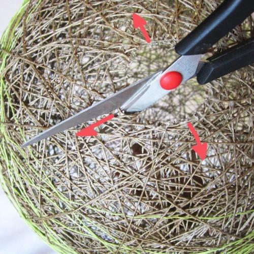 Как сделать абажур из ниток. 08