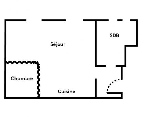 Парижская квартира - студия площадью 30 кв. 09