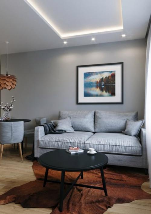 Только сняли с просчета интерьер кухни - гостиной для нашего проекта квартиры 93 кв. 01